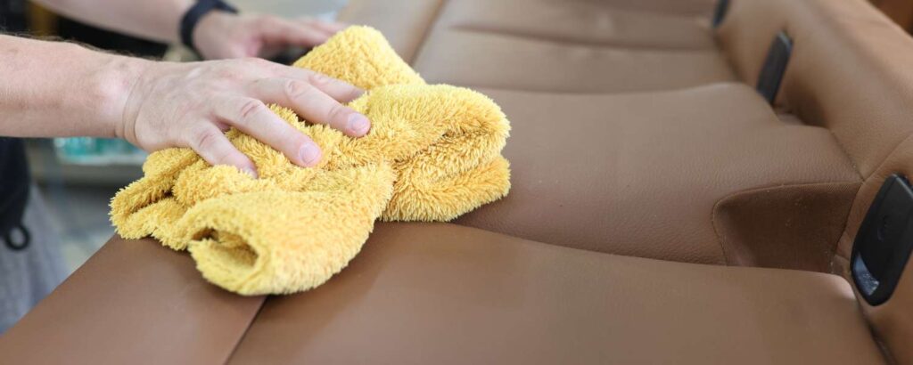 Cleaning Car Leather